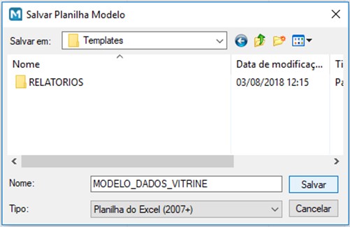 Planilha Novo Template Importacao